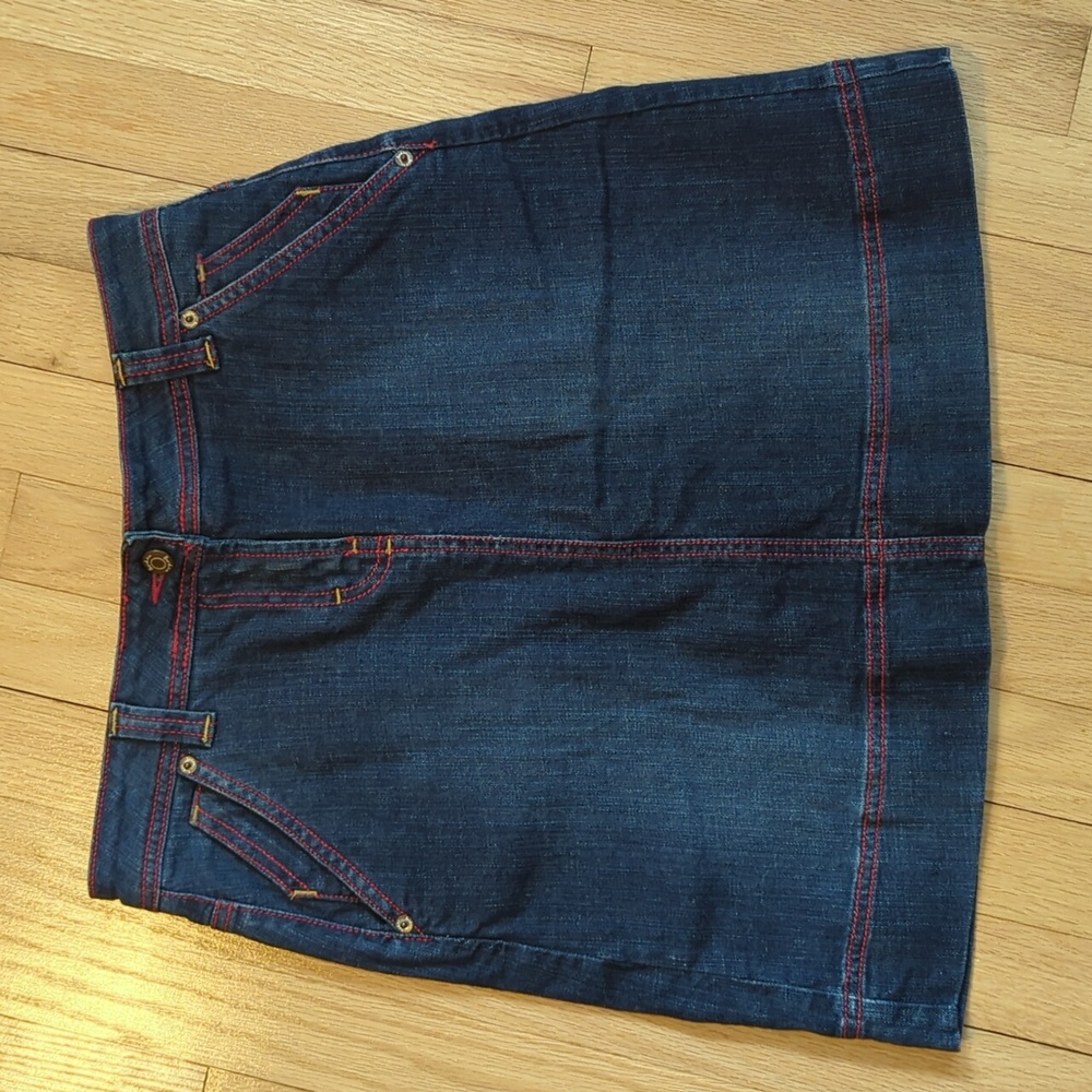 Boden Denim Skirt Size10 fits like 8